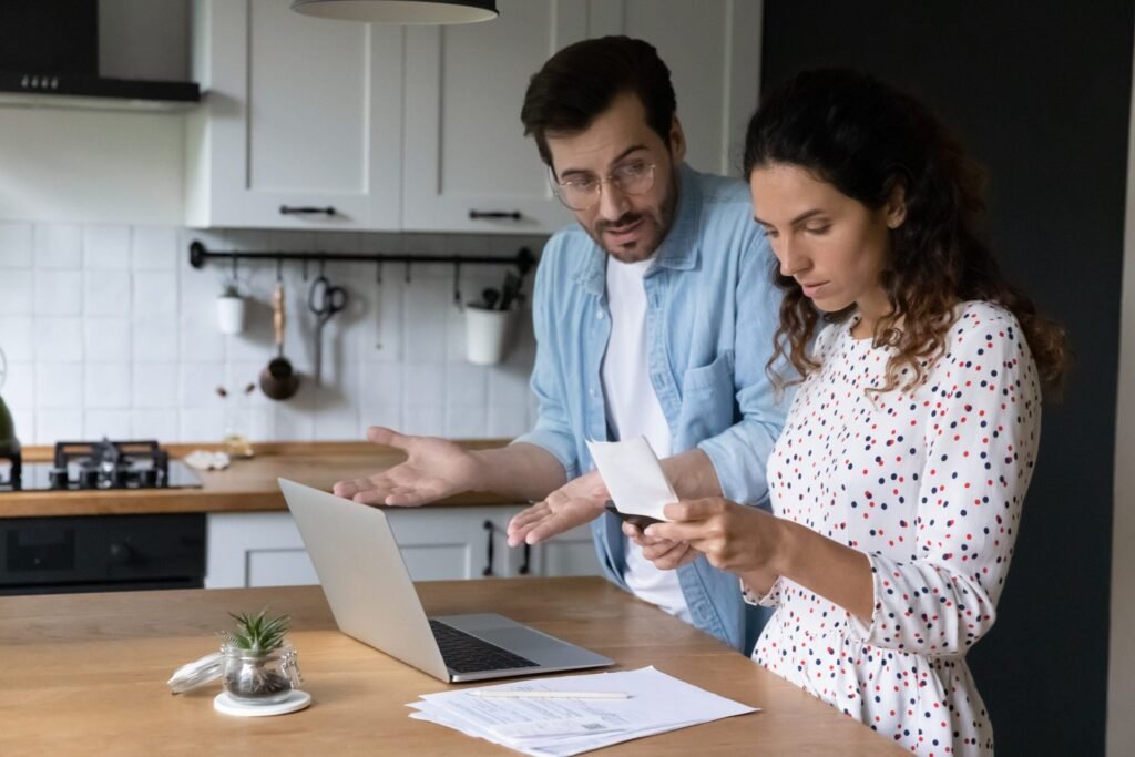 Couple upset about expenses