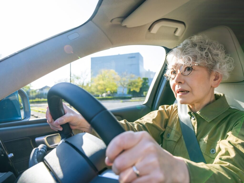Older female driver