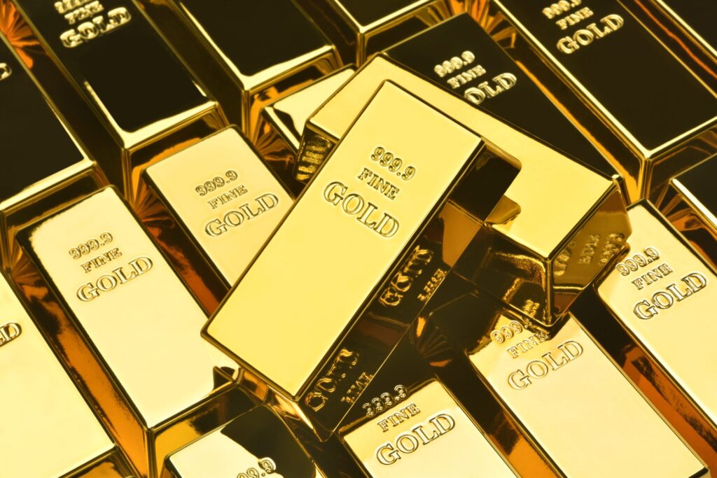 Stack of gold bars